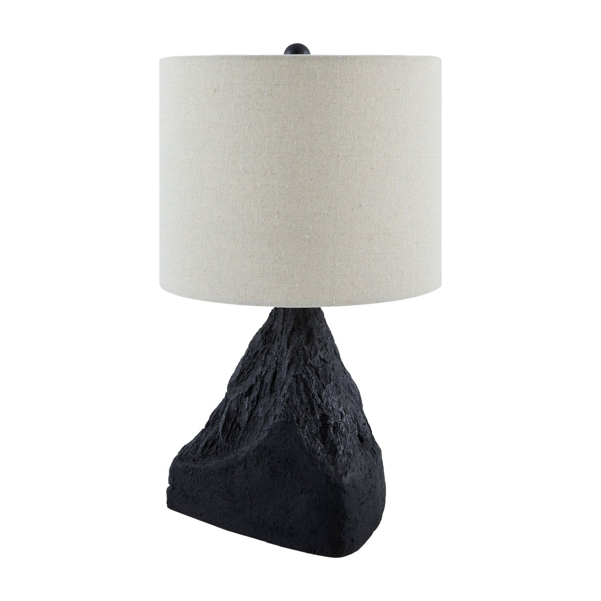 Modern European furniture - Black Organic Textured Table Lamp - www.oroa.com