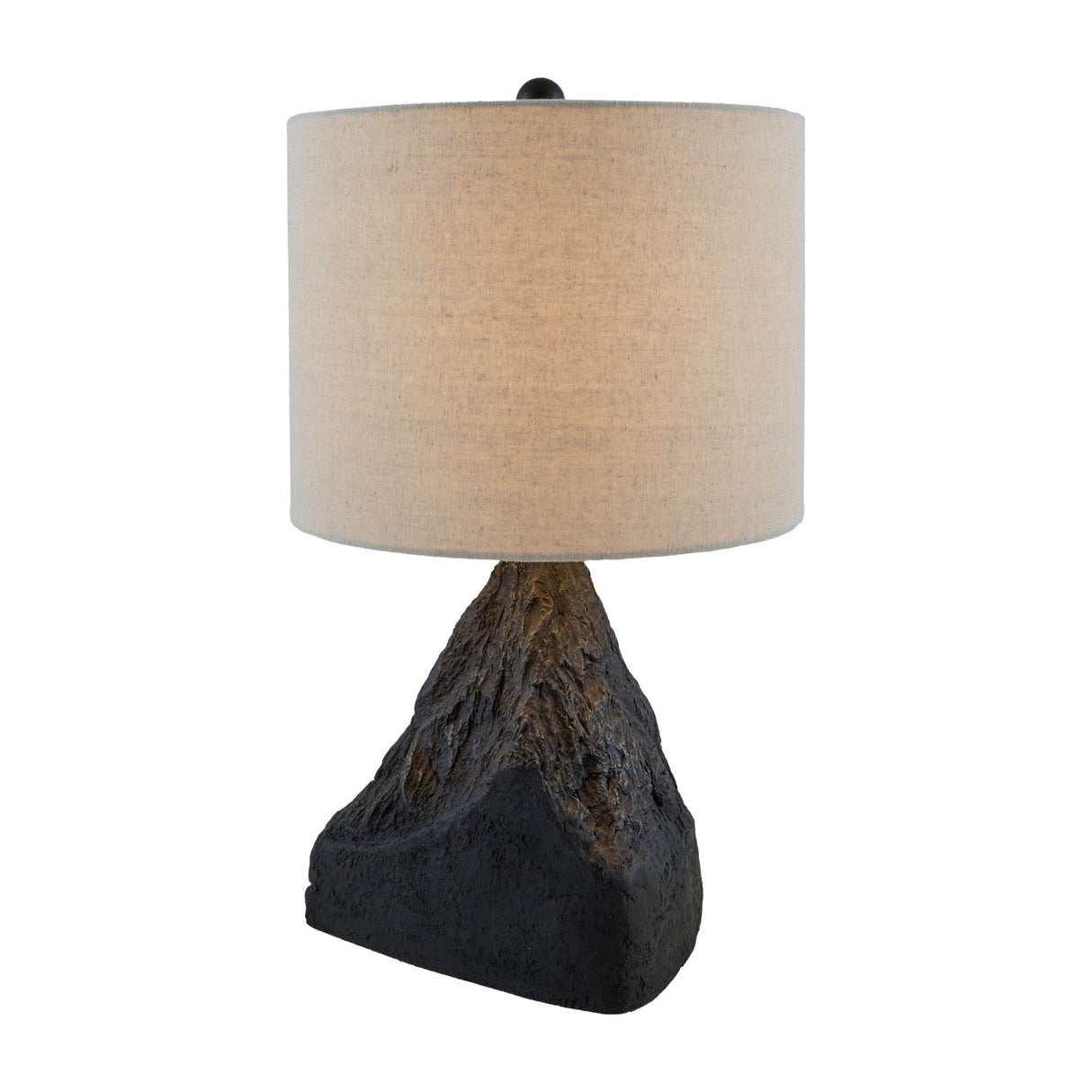 Modern European furniture - Black Organic Textured Table Lamp - www.oroa.com