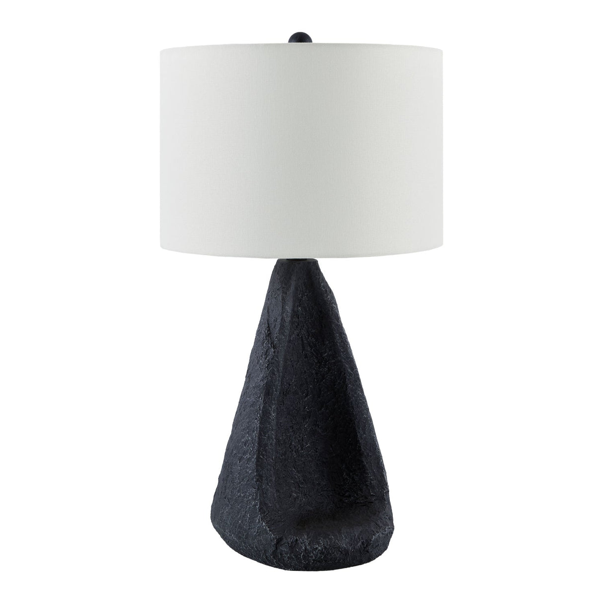 Modern European furniture - Black Textured Accent Table Lamp - www.oroa.com