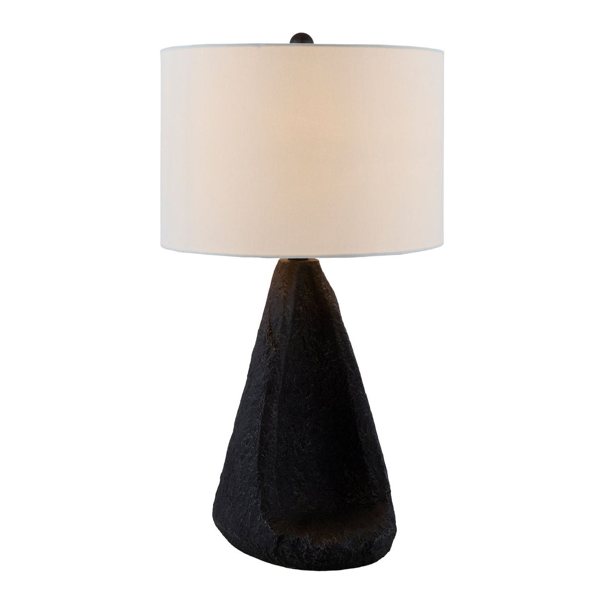Modern European furniture - Black Textured Accent Table Lamp - www.oroa.com