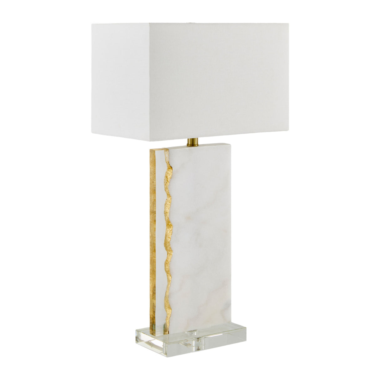 Gold Leaf Marble Table Lamp | Oroa.com