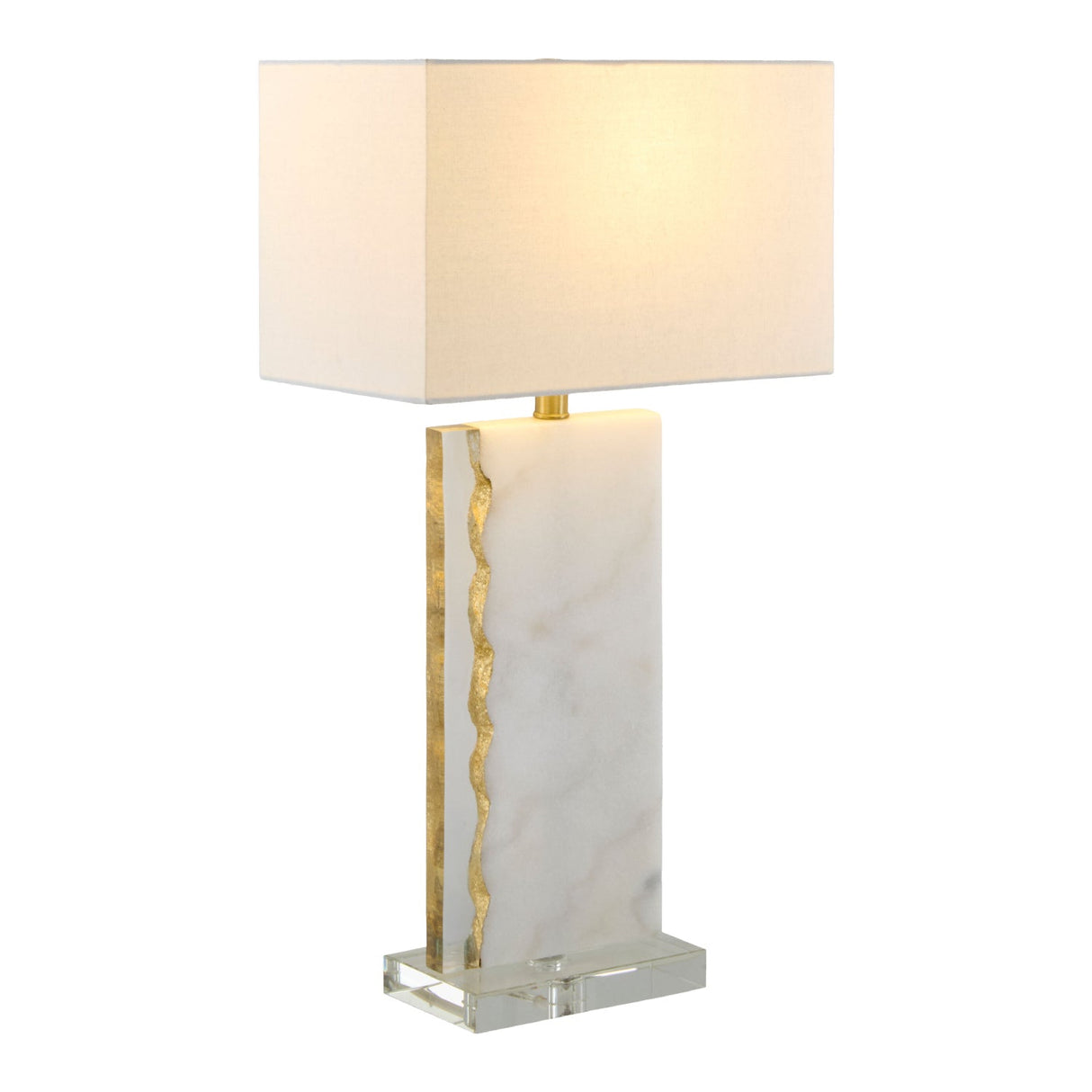 Modern European furniture - Gold Leaf Marble Table Lamp - www.oroa.com