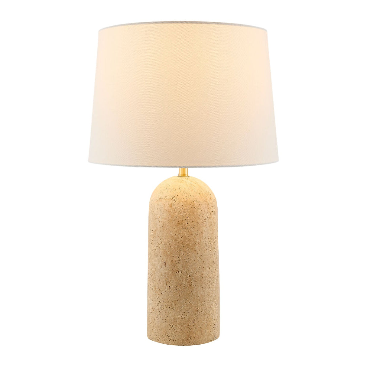 Modern European furniture - Drum Shade Travertine Table Lamp - www.oroa.com