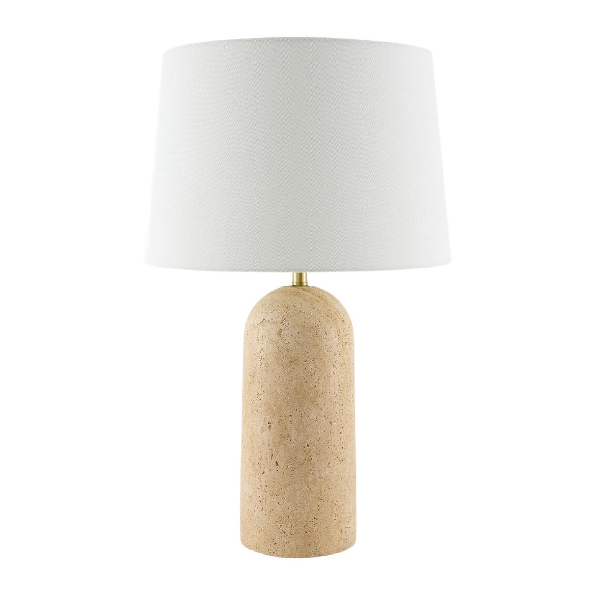 Modern European furniture - Drum Shade Travertine Table Lamp - www.oroa.com