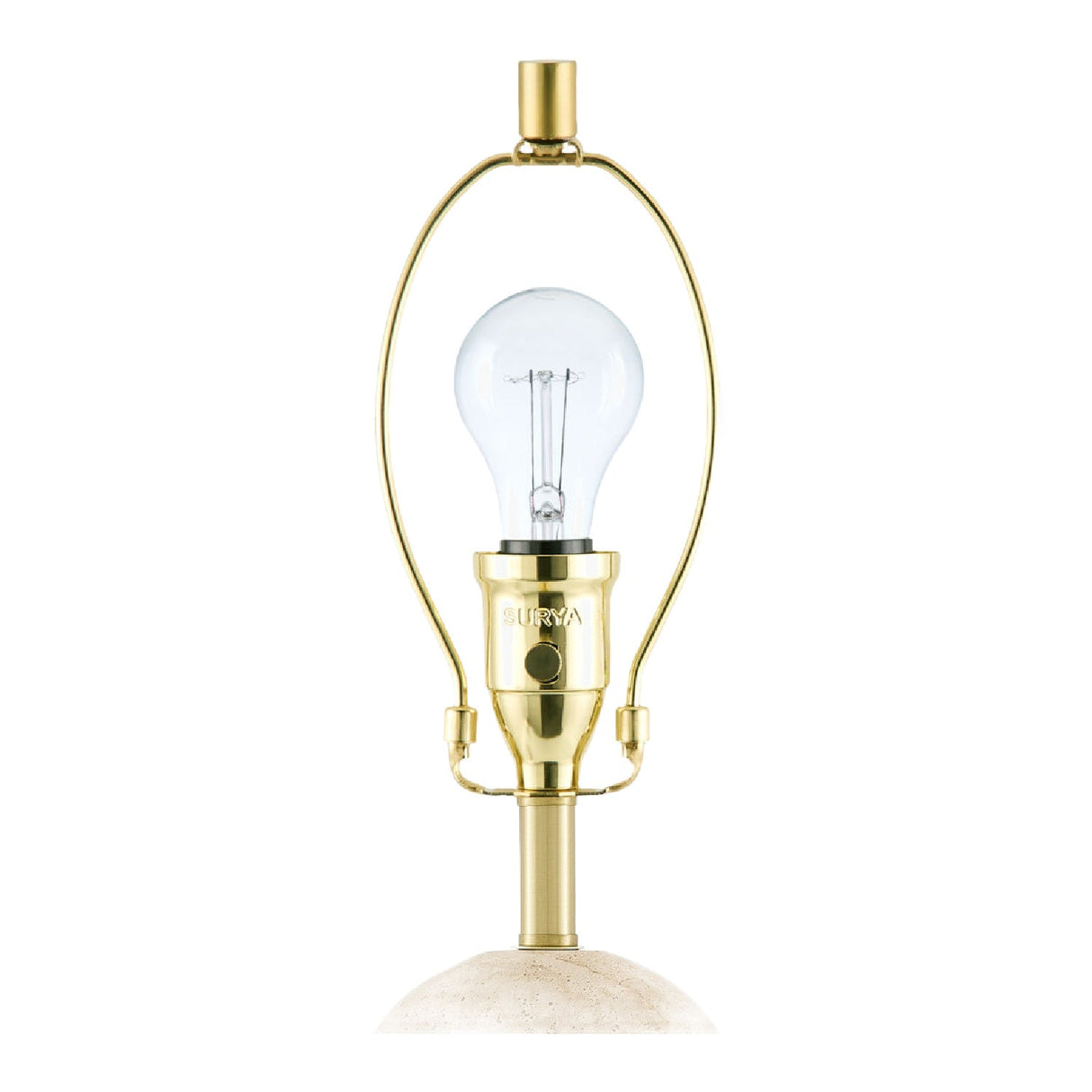 Modern European furniture - Drum Shade Travertine Table Lamp - www.oroa.com