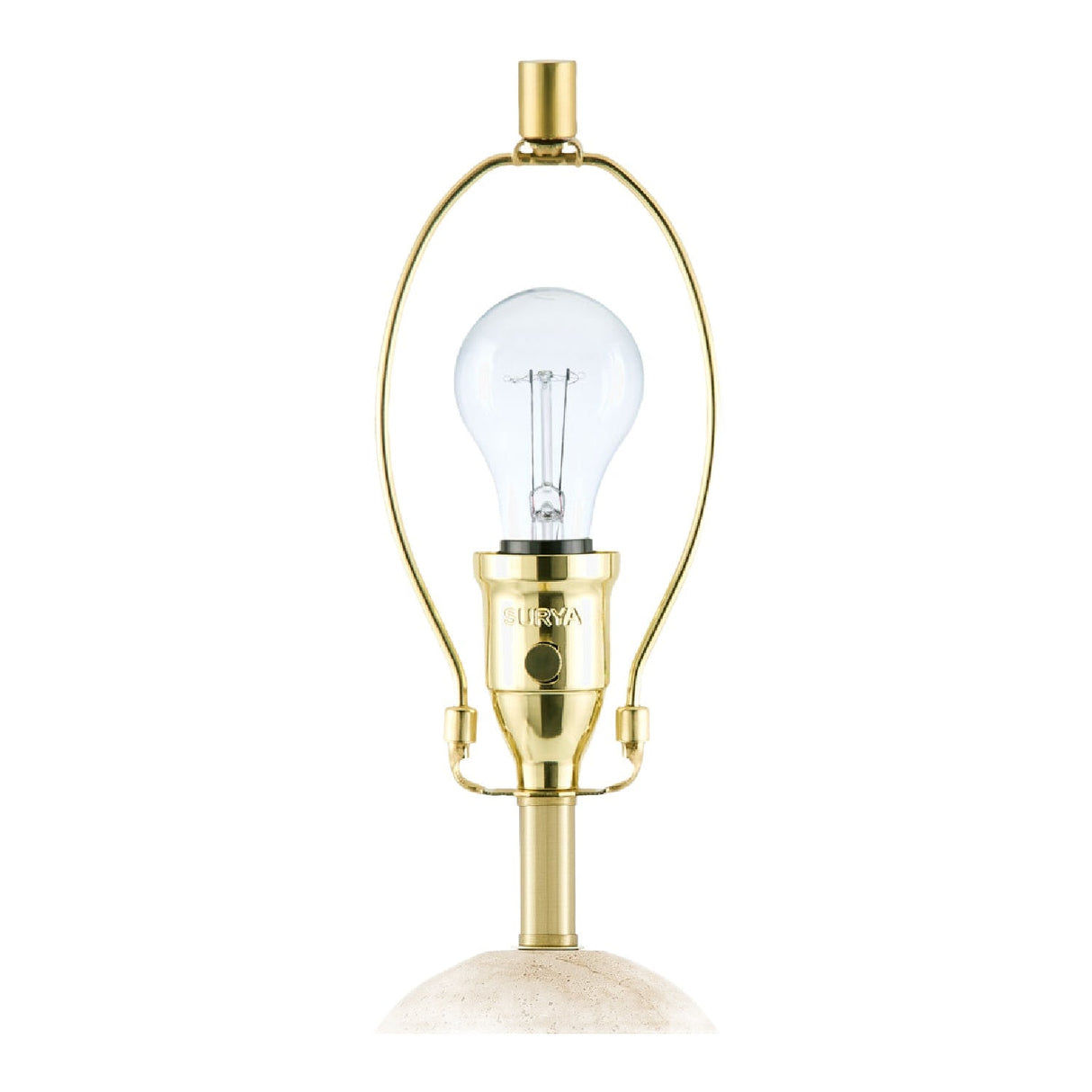 Modern European furniture - Drum Shade Travertine Table Lamp - www.oroa.com