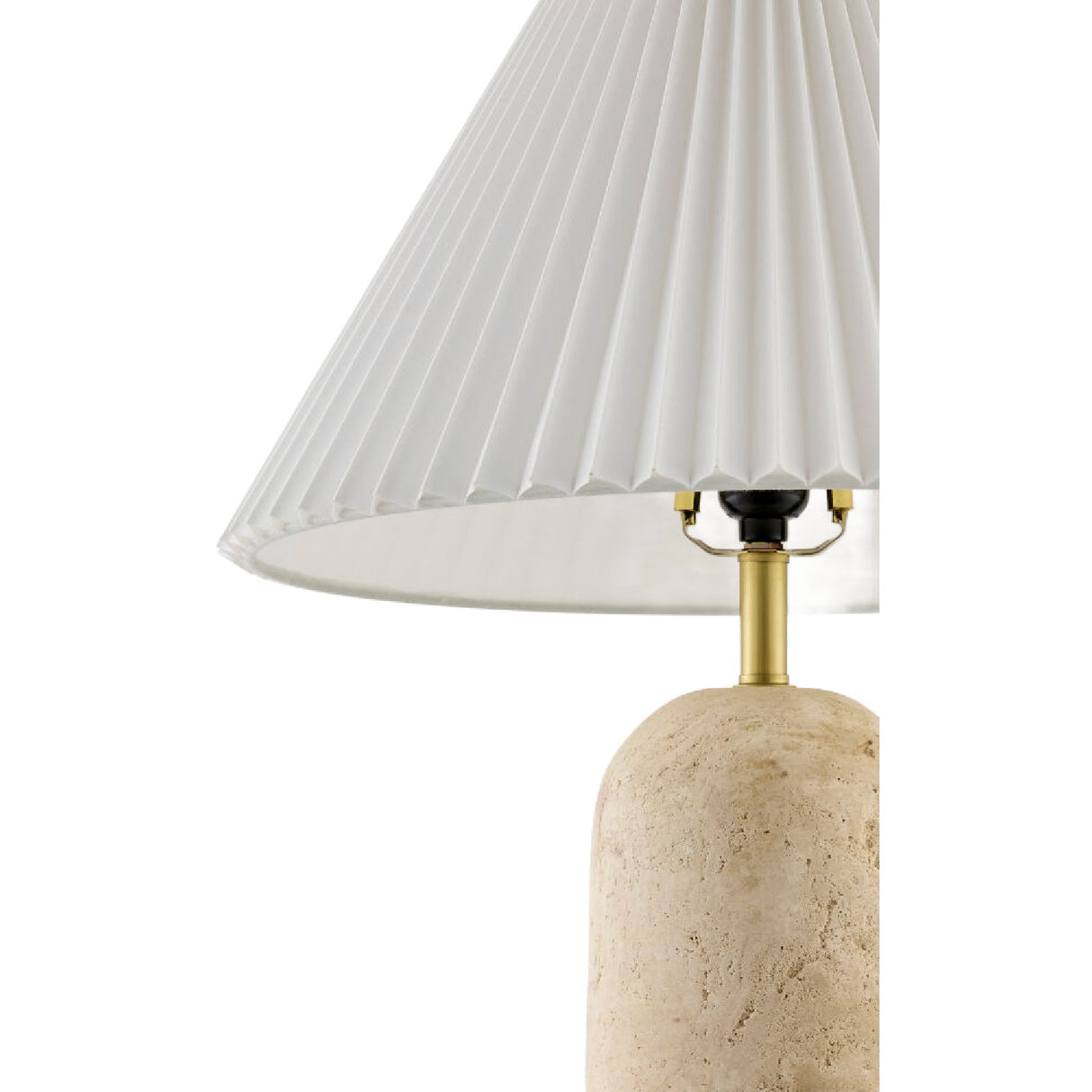 Modern European furniture - Empire Shade Travertine Table Lamp - www.oroa.com
