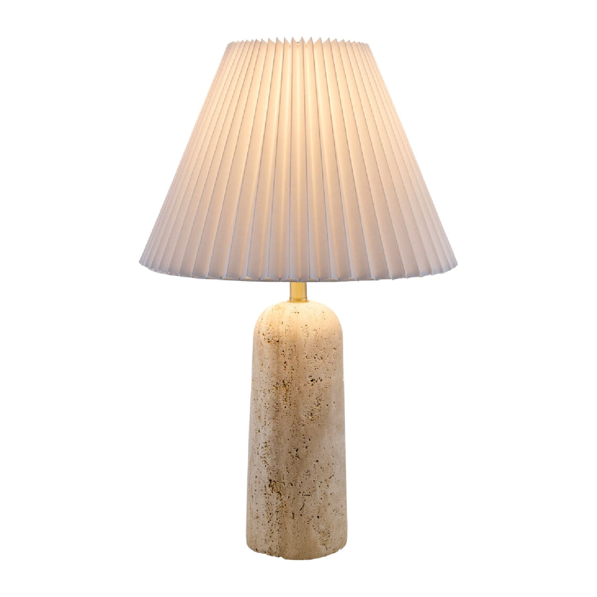 Modern European furniture - Empire Shade Travertine Table Lamp - www.oroa.com