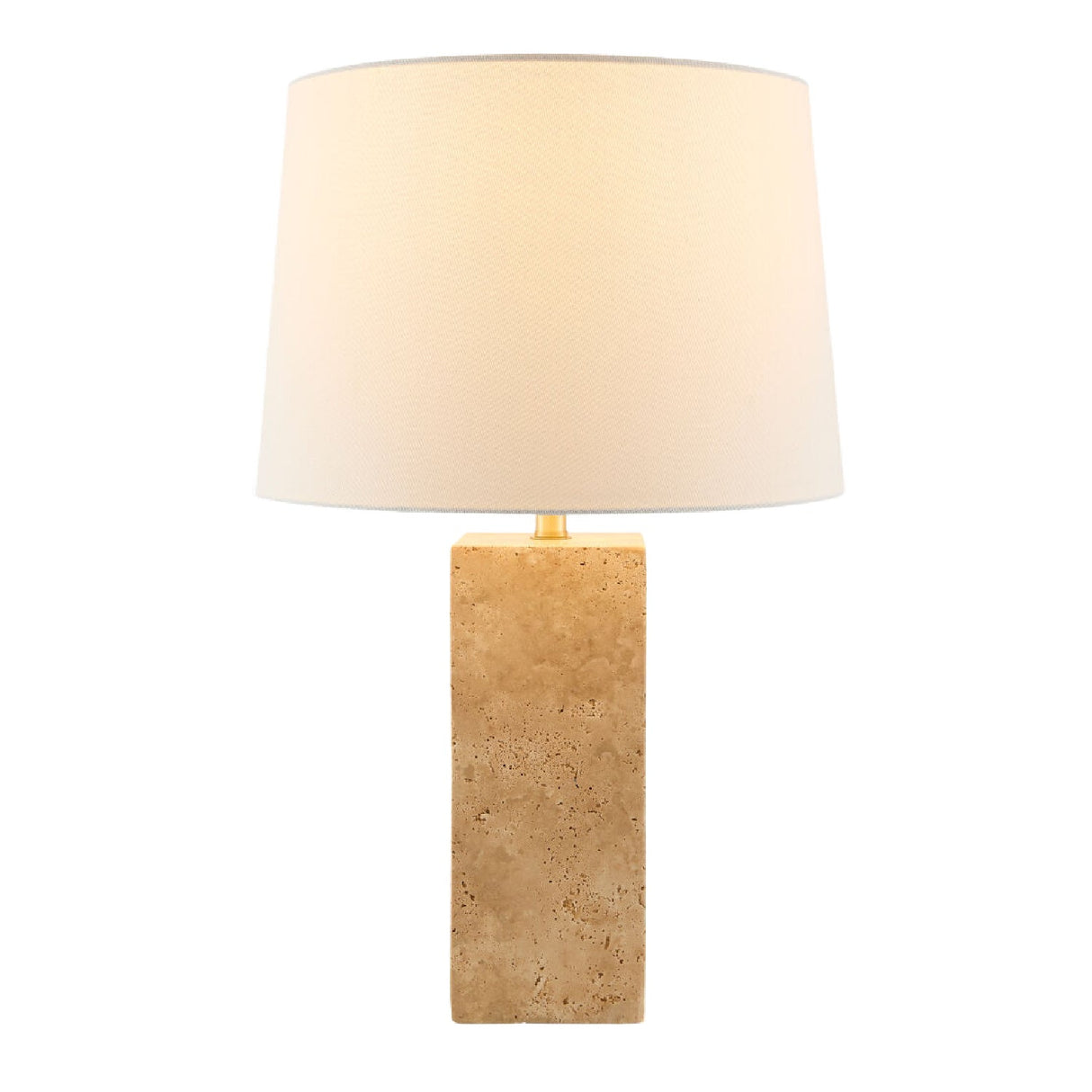 Modern European furniture - Square Travertine Table Lamp - www.oroa.com