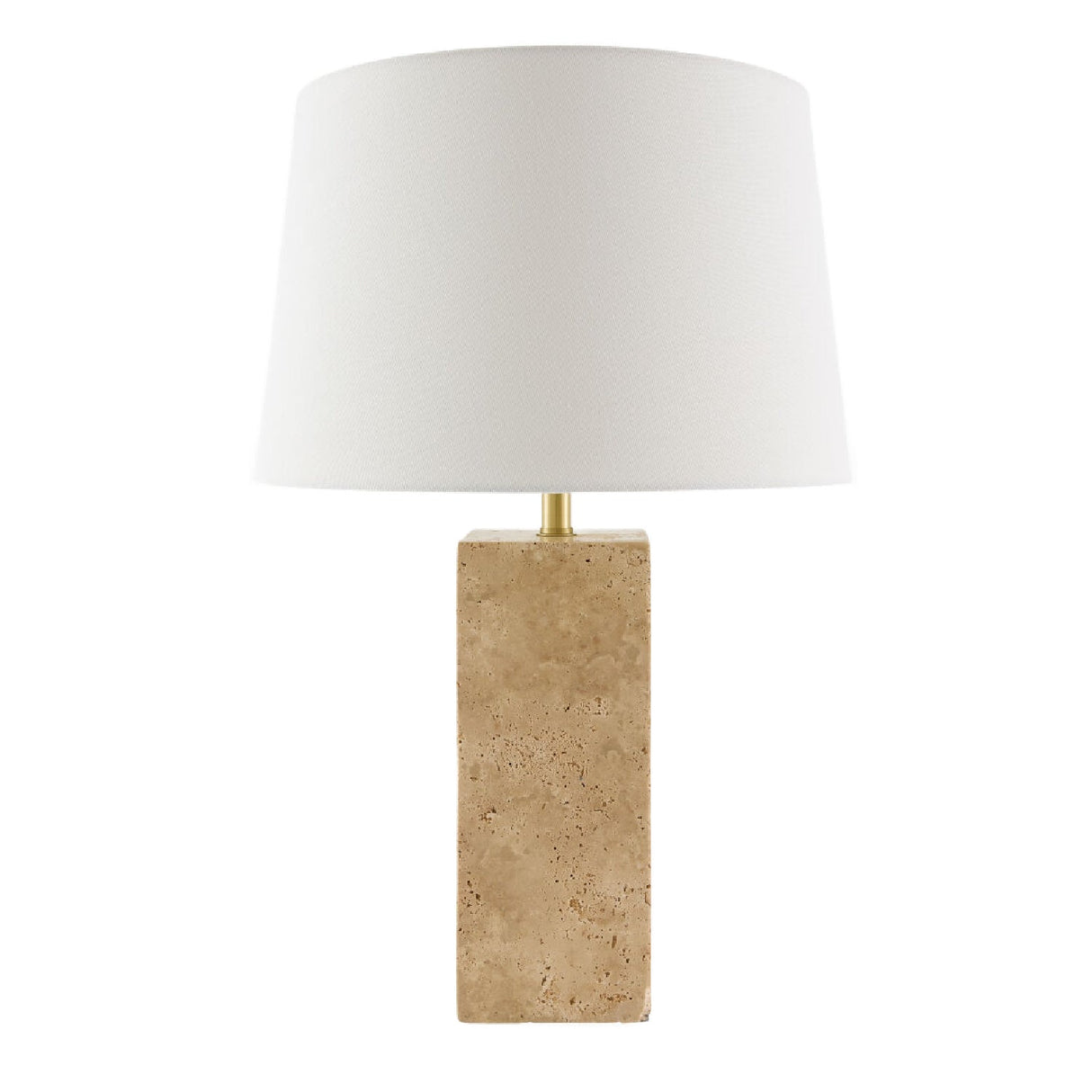 Modern European furniture - Square Travertine Table Lamp - www.oroa.com
