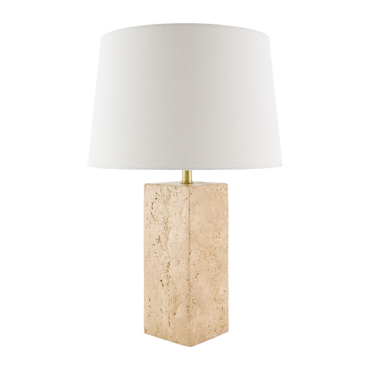 Modern European furniture - Square Travertine Table Lamp - www.oroa.com