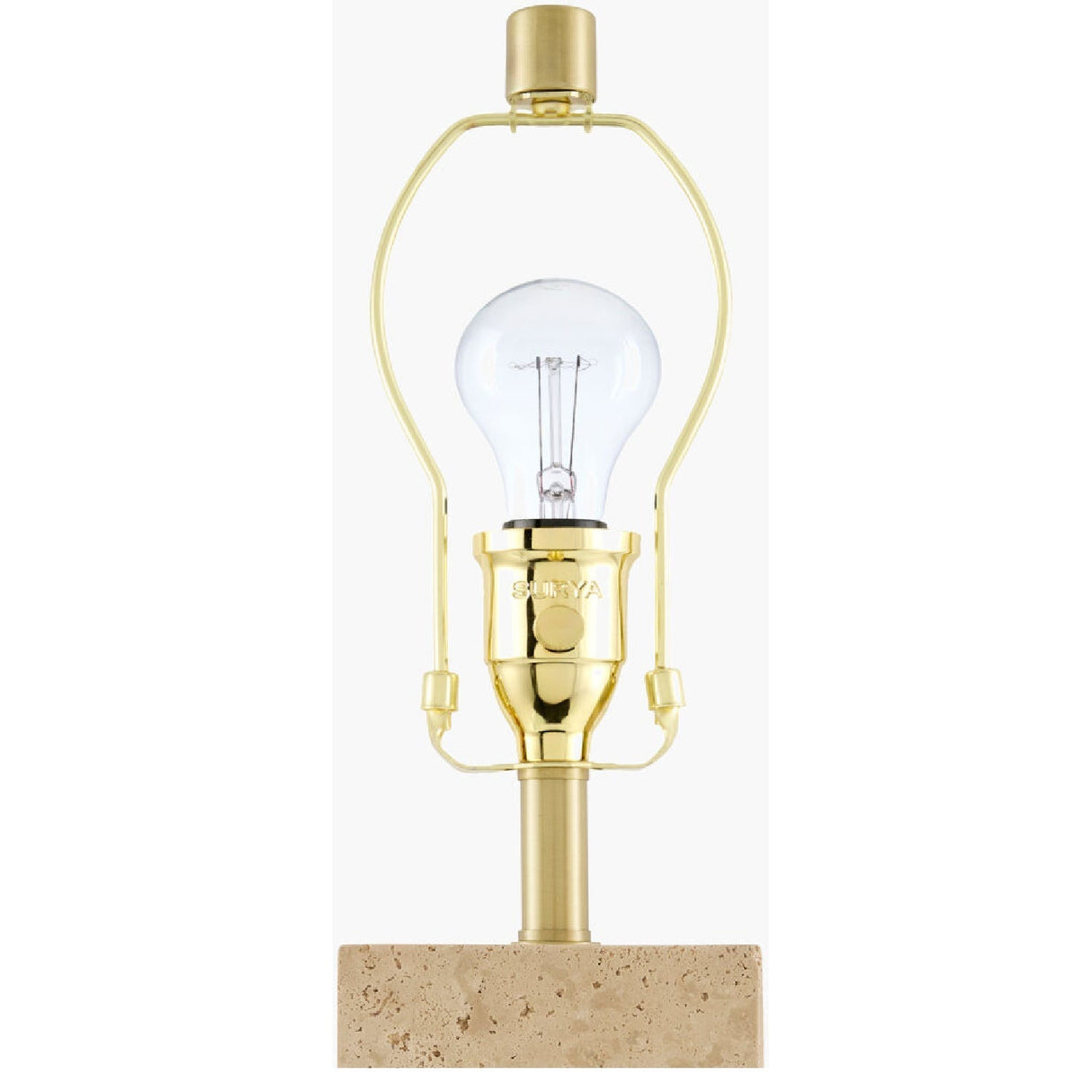 Modern European furniture - Square Travertine Table Lamp - www.oroa.com