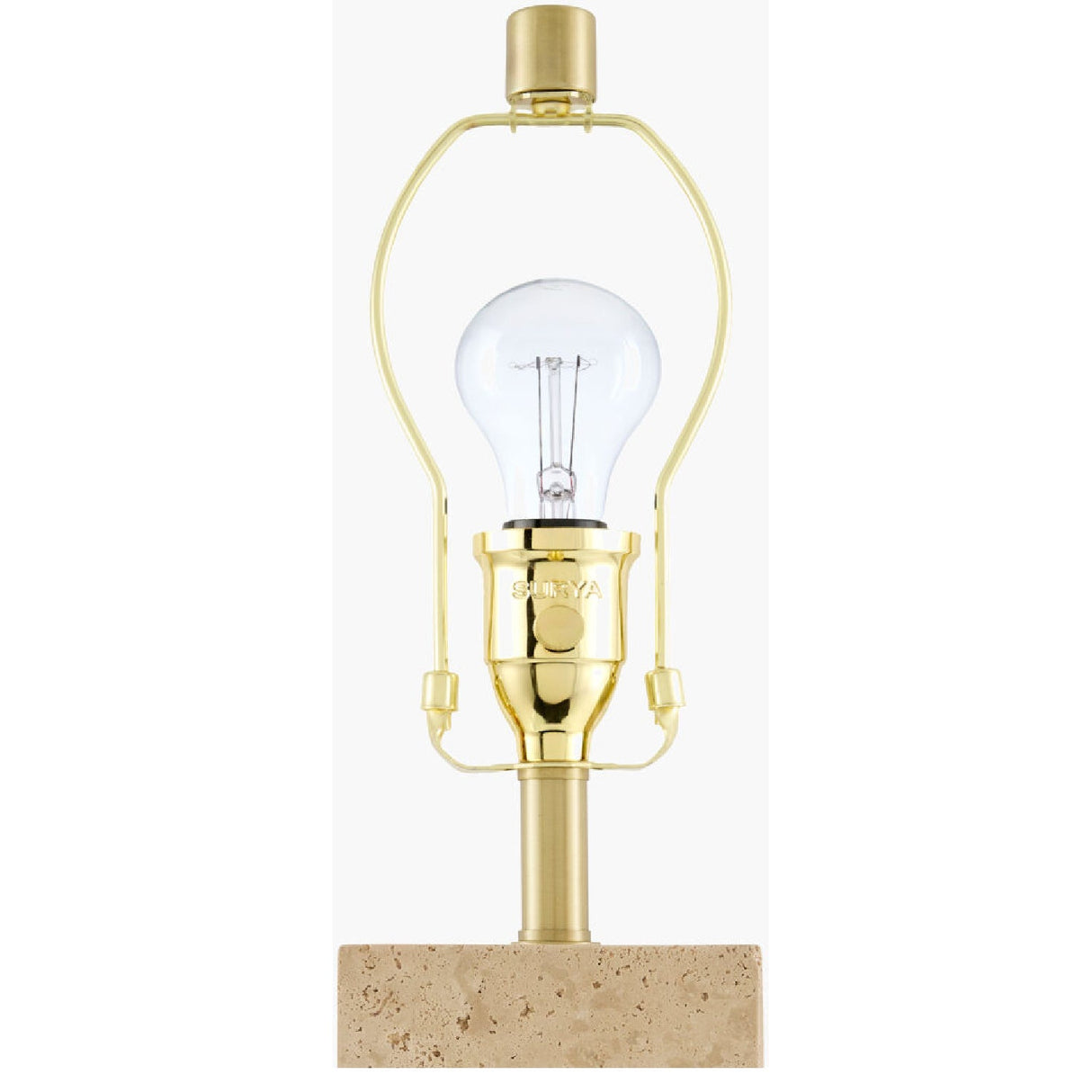Modern European furniture - Square Travertine Table Lamp - www.oroa.com