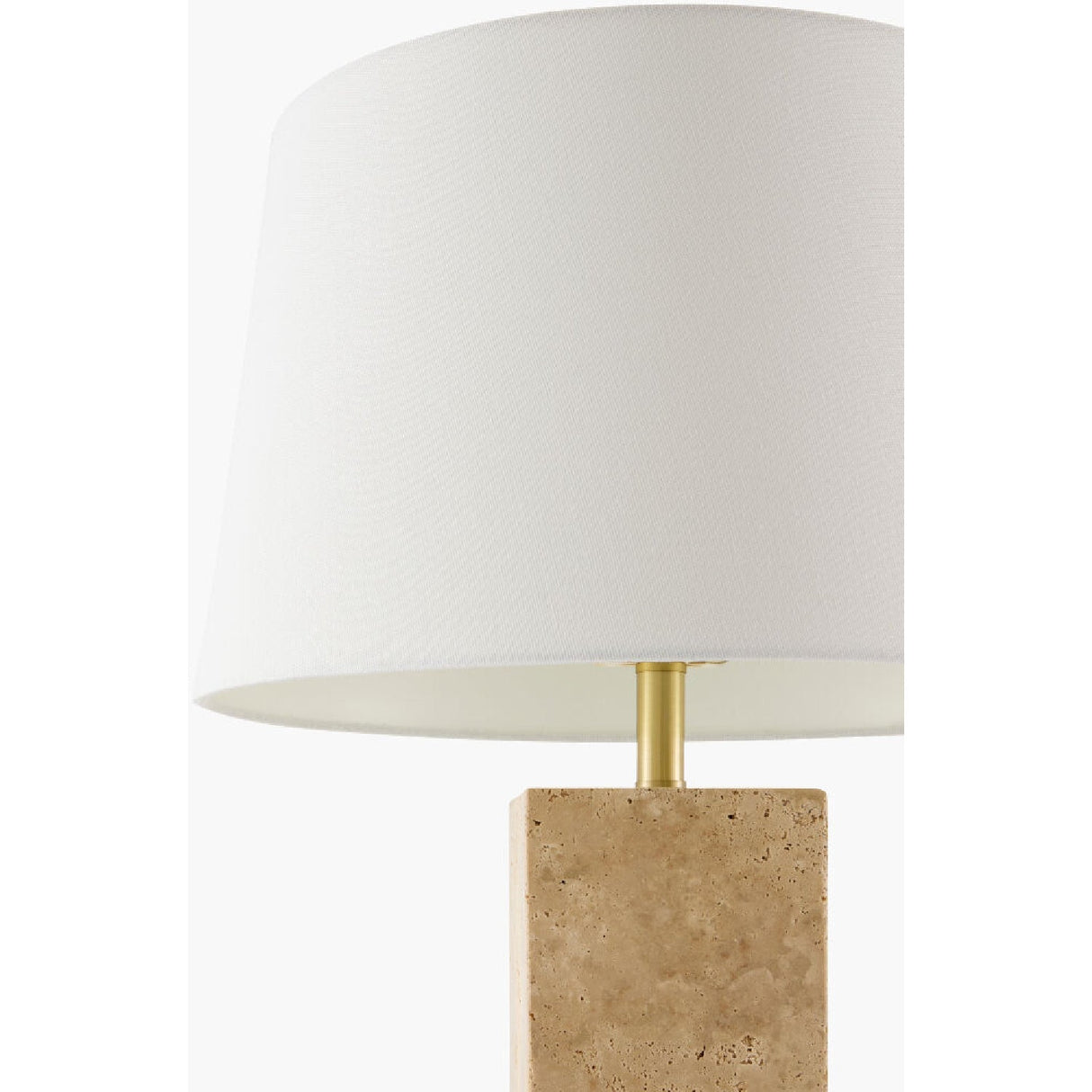 Modern European furniture - Square Travertine Table Lamp - www.oroa.com
