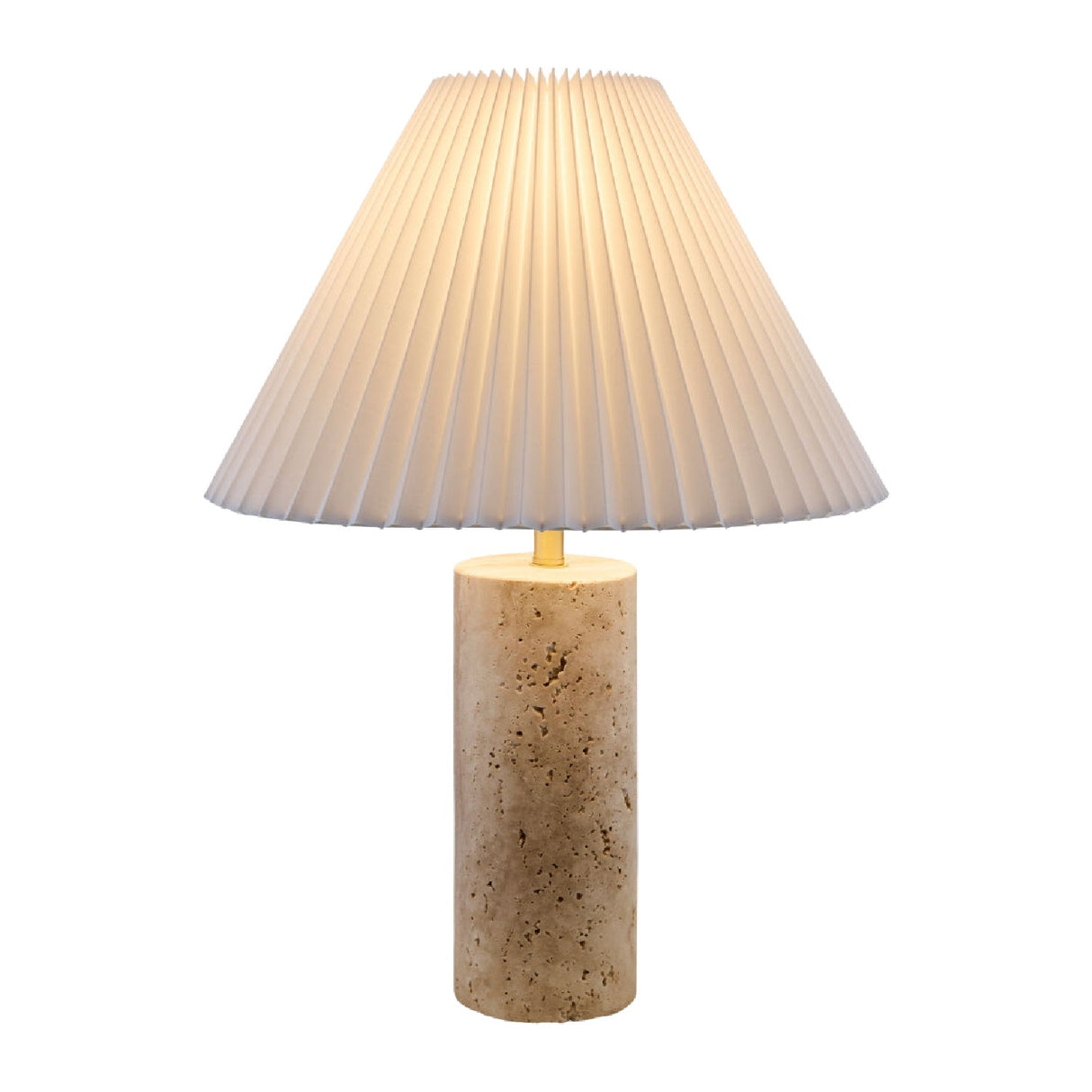 Modern European furniture - Square Travertine Empire Table Lamp - www.oroa.com