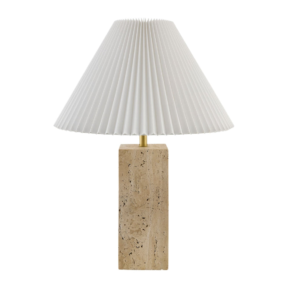 Modern European furniture - Square Travertine Empire Table Lamp - www.oroa.com