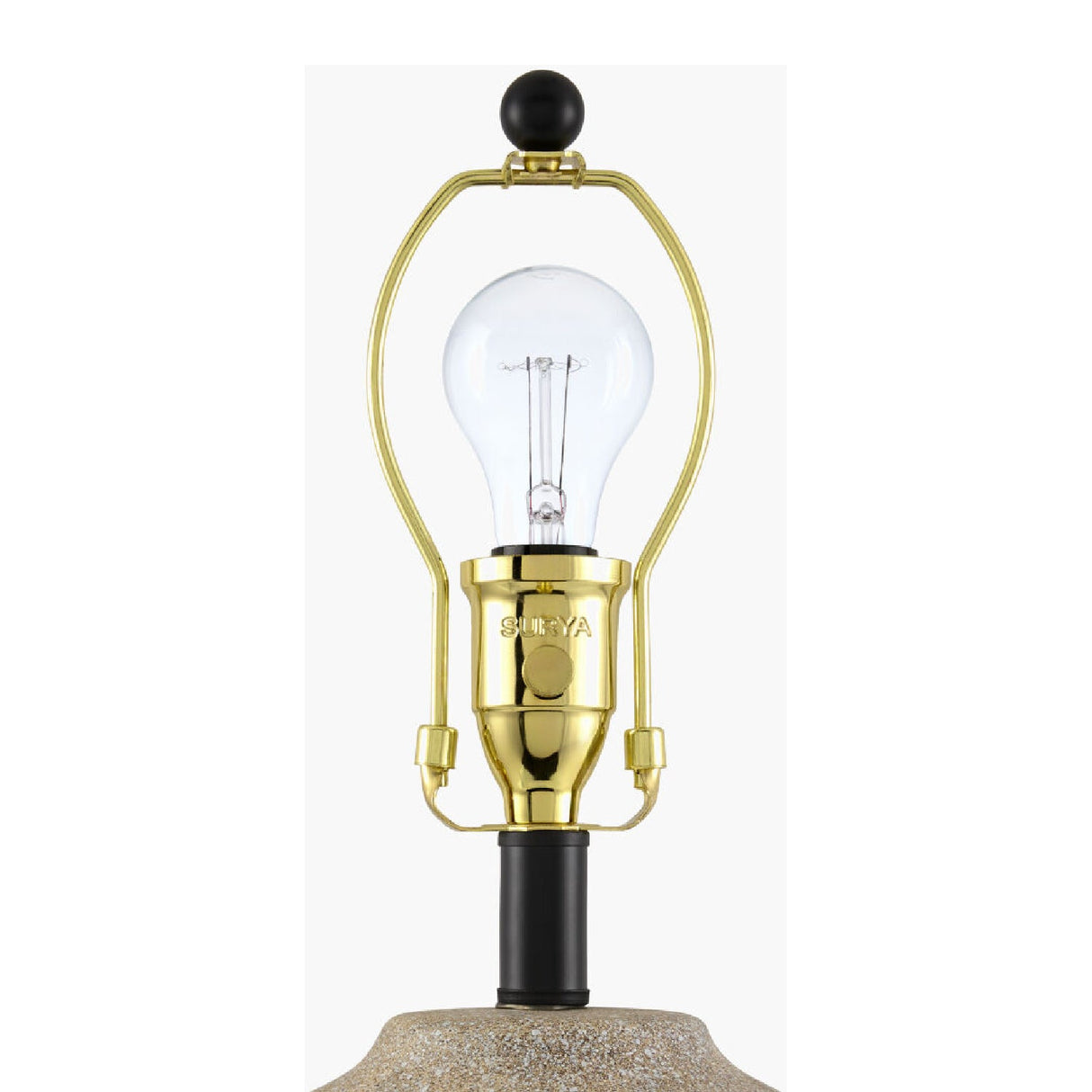 Modern European furniture - Brown Ceramic Linen Table Lamp - www.oroa.com