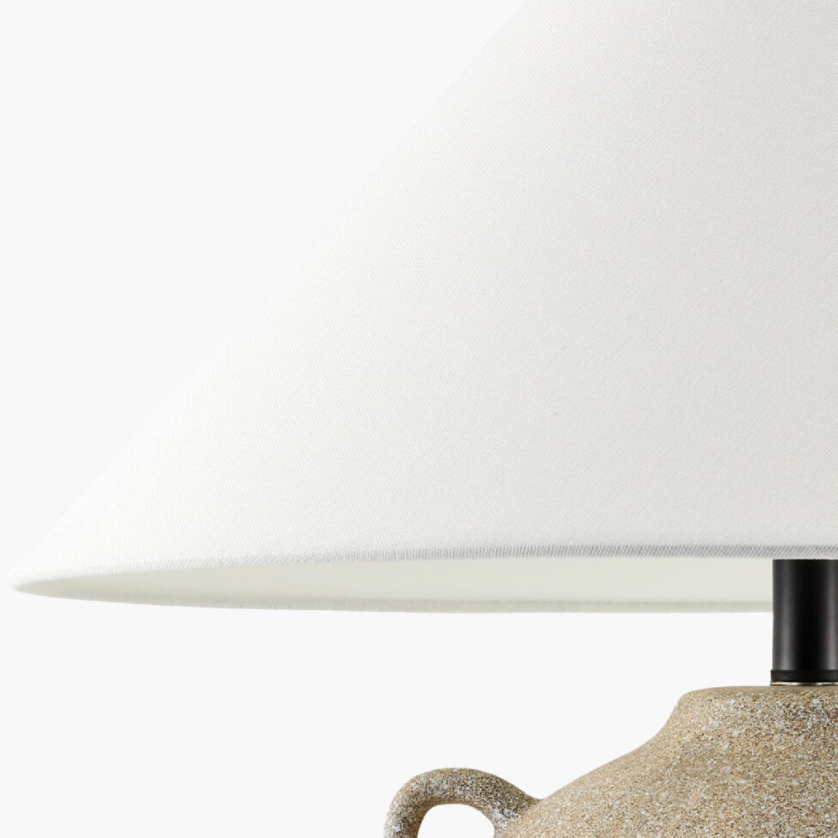 Modern European furniture - Brown Ceramic Linen Table Lamp - www.oroa.com