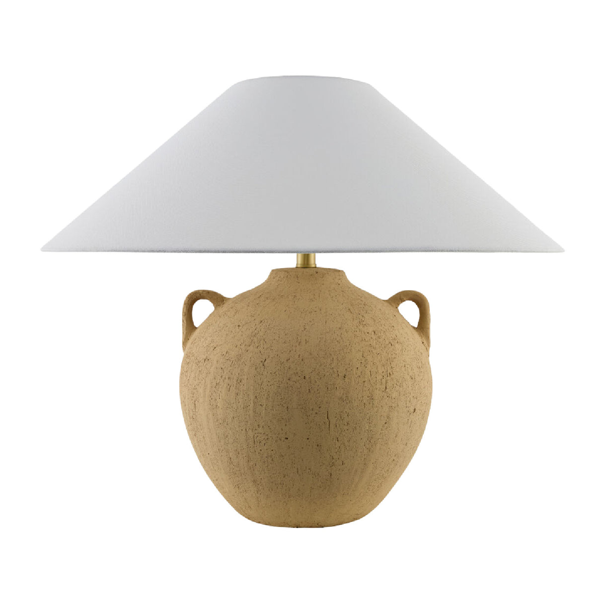 Brown Ceramic Linen Table Lamp | Oroa.com