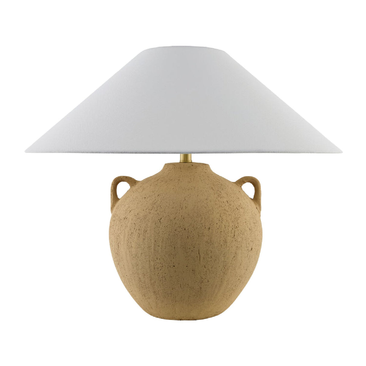Modern European furniture - Brown Ceramic Linen Table Lamp - www.oroa.com