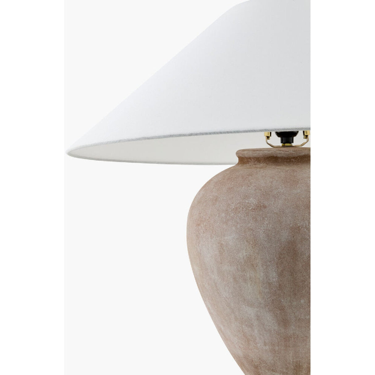 Modern European furniture - Glazed Brown Ceramic Table Lamp - www.oroa.com