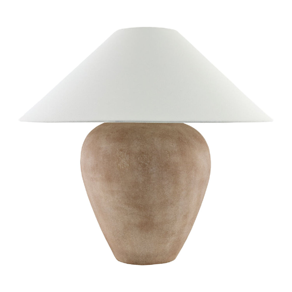 Modern European furniture - Glazed Brown Ceramic Table Lamp - www.oroa.com