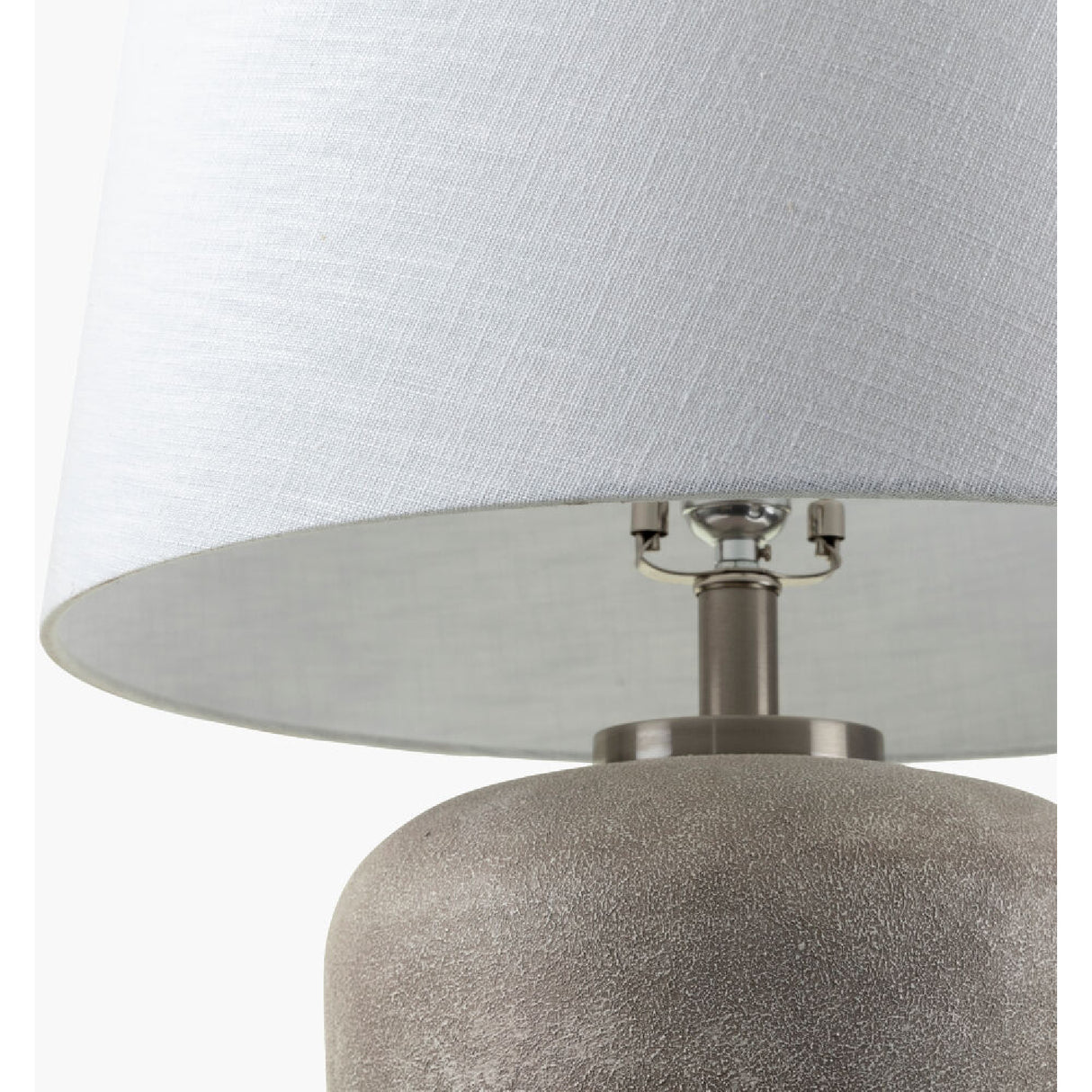 Modern European furniture - Beige Drum Linen Table Lamp L - www.oroa.com