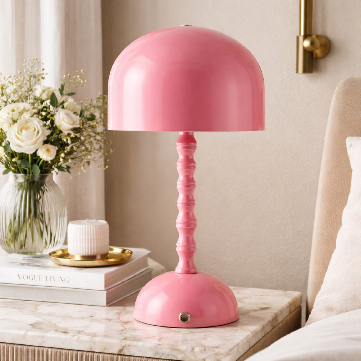 Modern European furniture - Painted Iron Dome Table Lamp - www.oroa.com