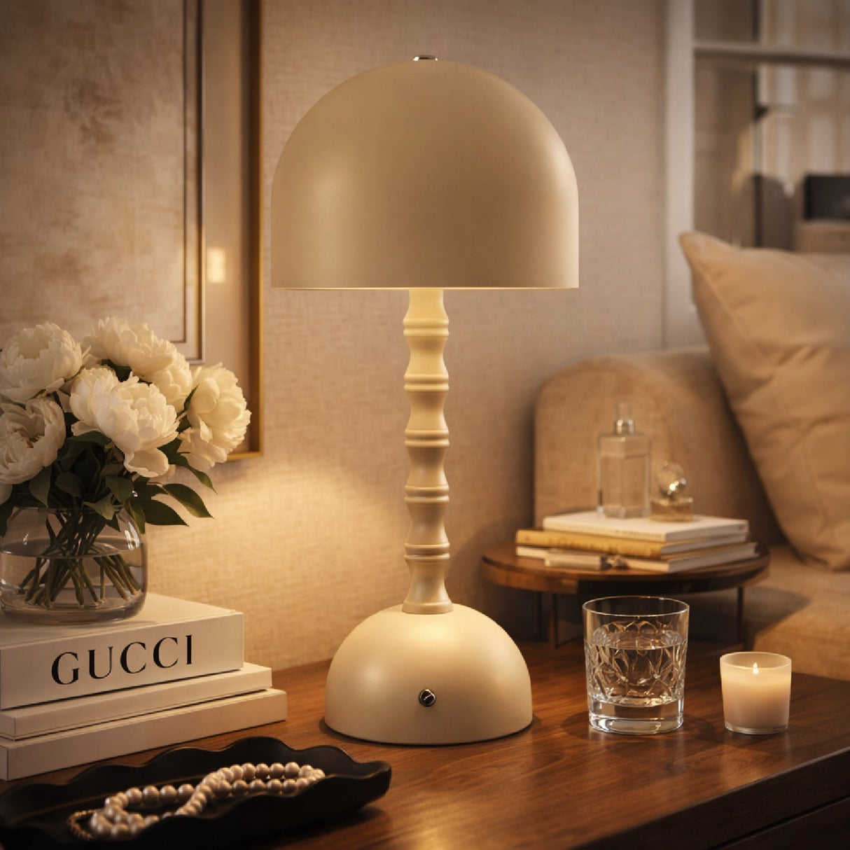 Modern European furniture - Painted Iron Dome Table Lamp - www.oroa.com