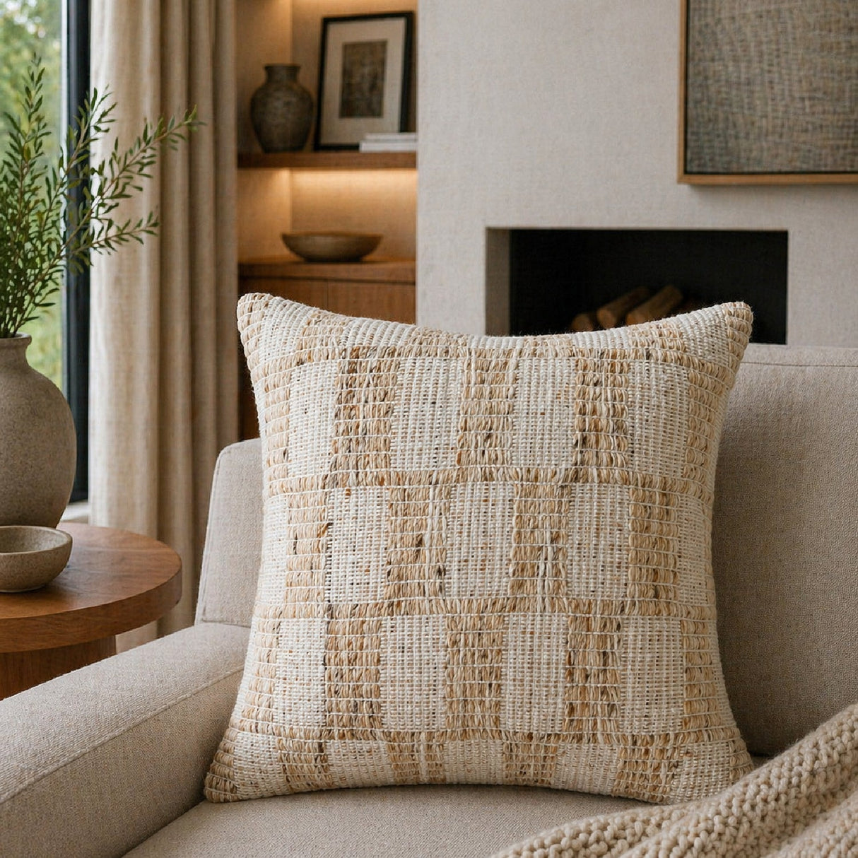 Modern European furniture - Cotton Patterned Pillow - www.oroa.com