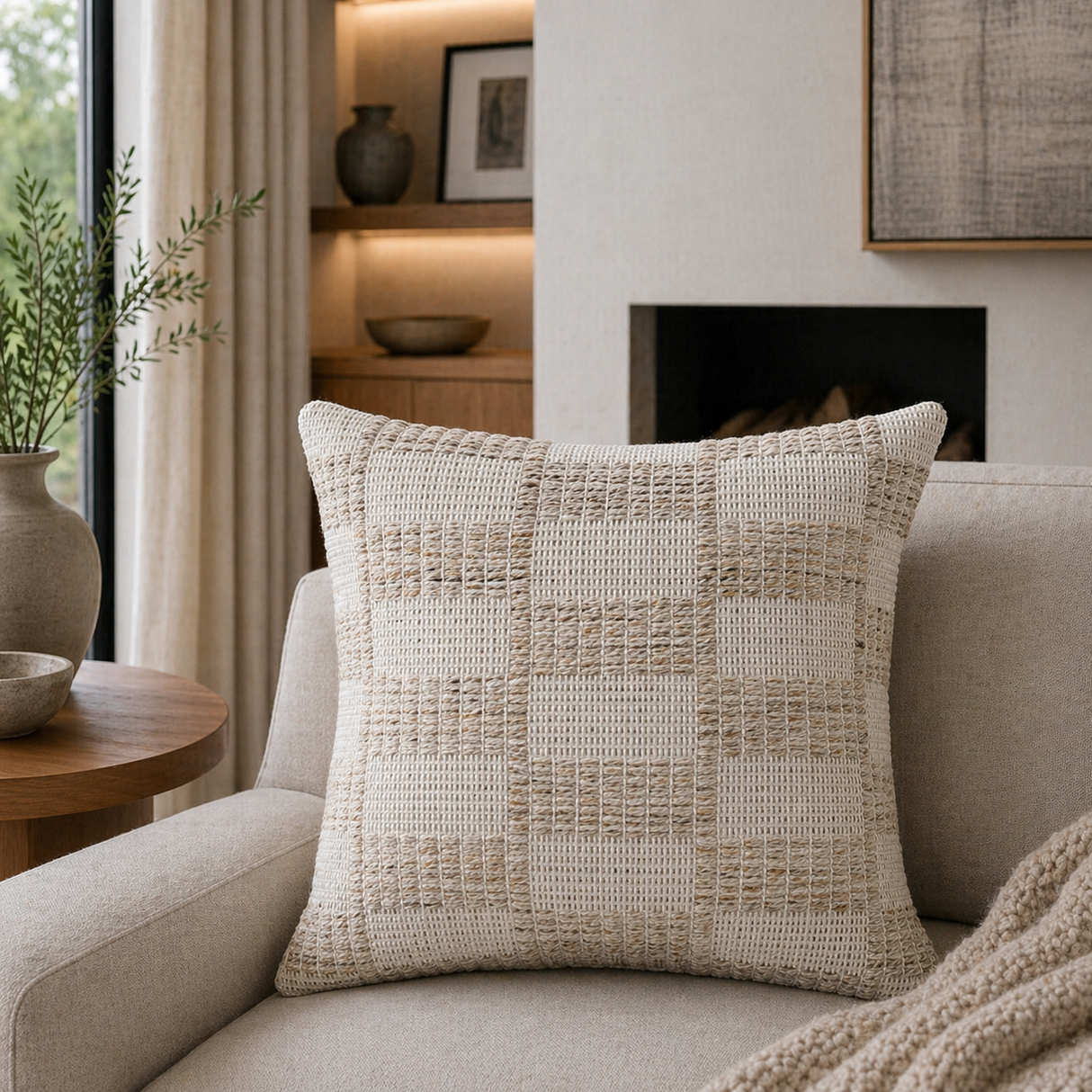 Modern European furniture - Cotton Patterned Pillow - www.oroa.com