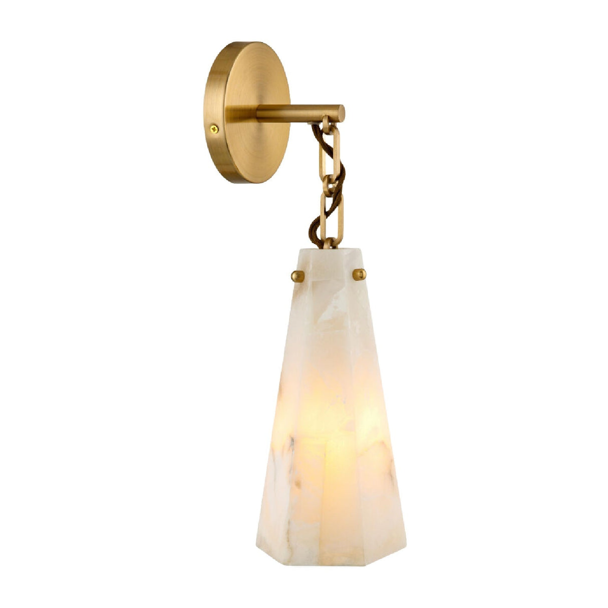 Modern European furniture - White Stone Wall Lamp - www.oroa.com