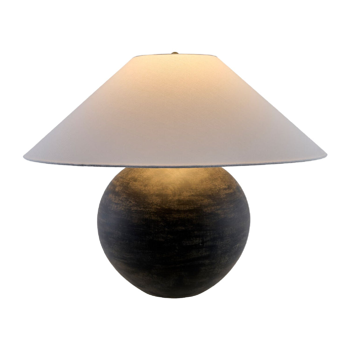 Modern European furniture - Rustic Black Ceramic Table Lamp - www.oroa.com