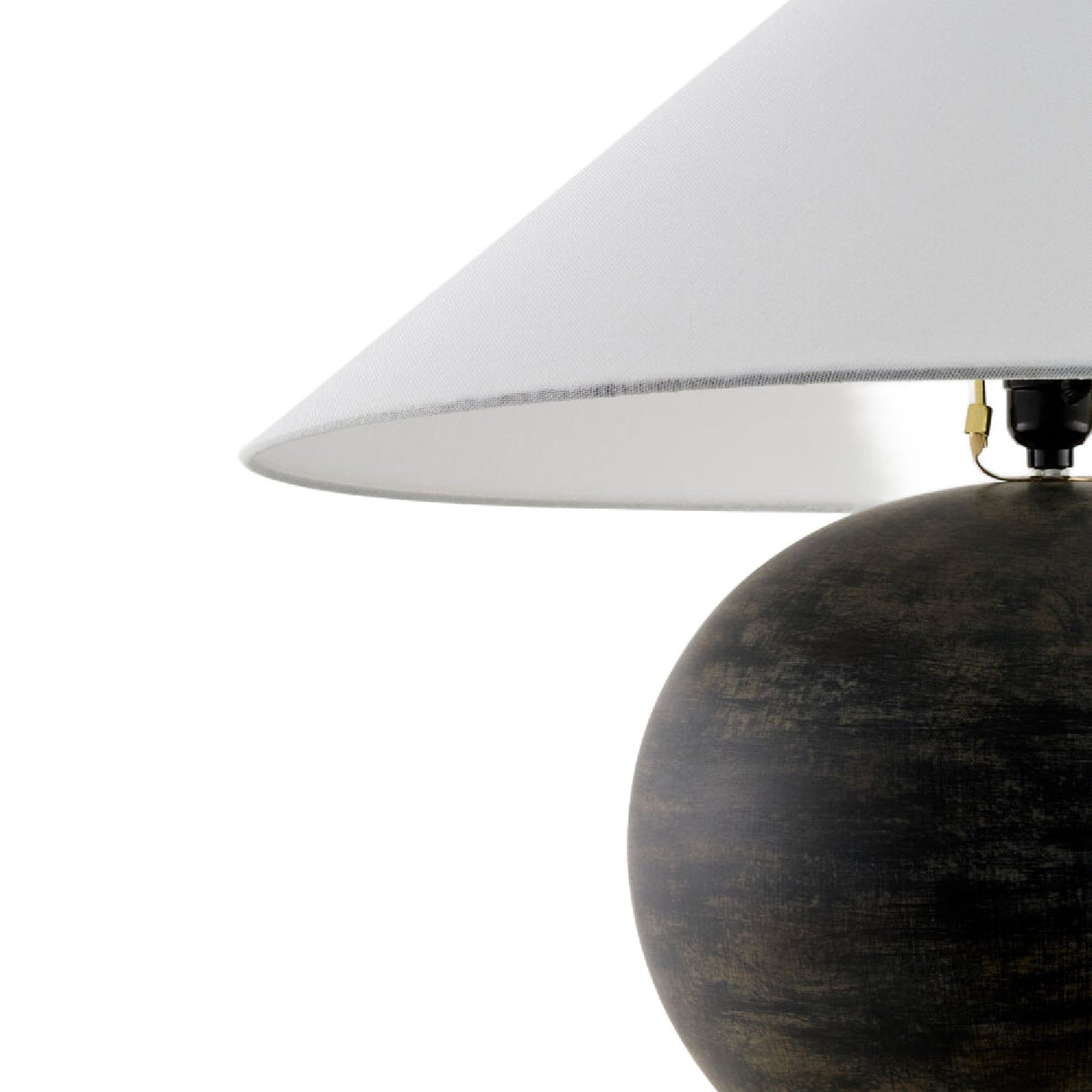 Modern European furniture - Rustic Black Ceramic Table Lamp - www.oroa.com