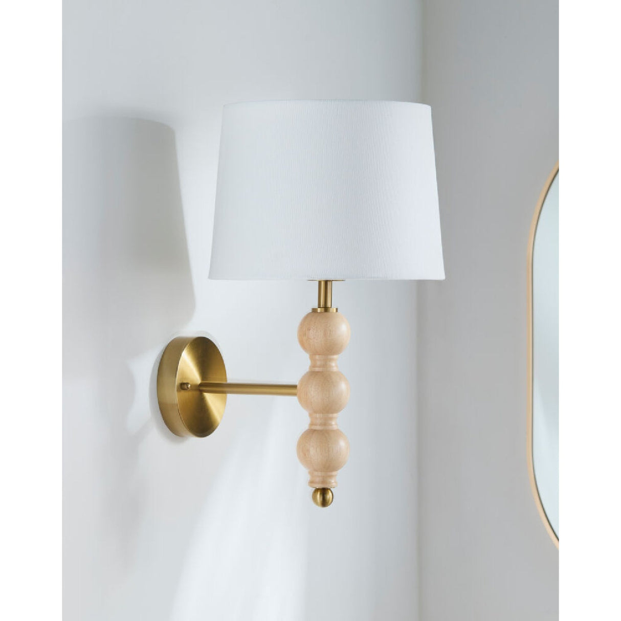 Modern European furniture - Linen Shade Wall Lamp - www.oroa.com