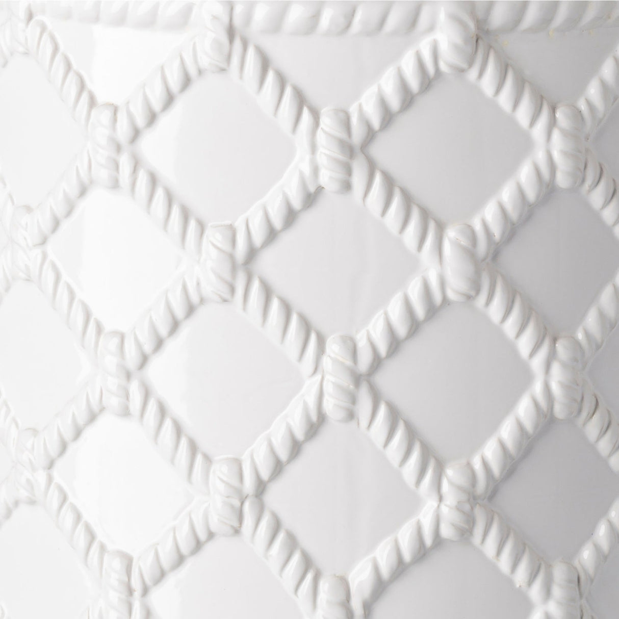 Modern European furniture - Lattice Patterned Ceramic Garden Stool - www.oroa.com