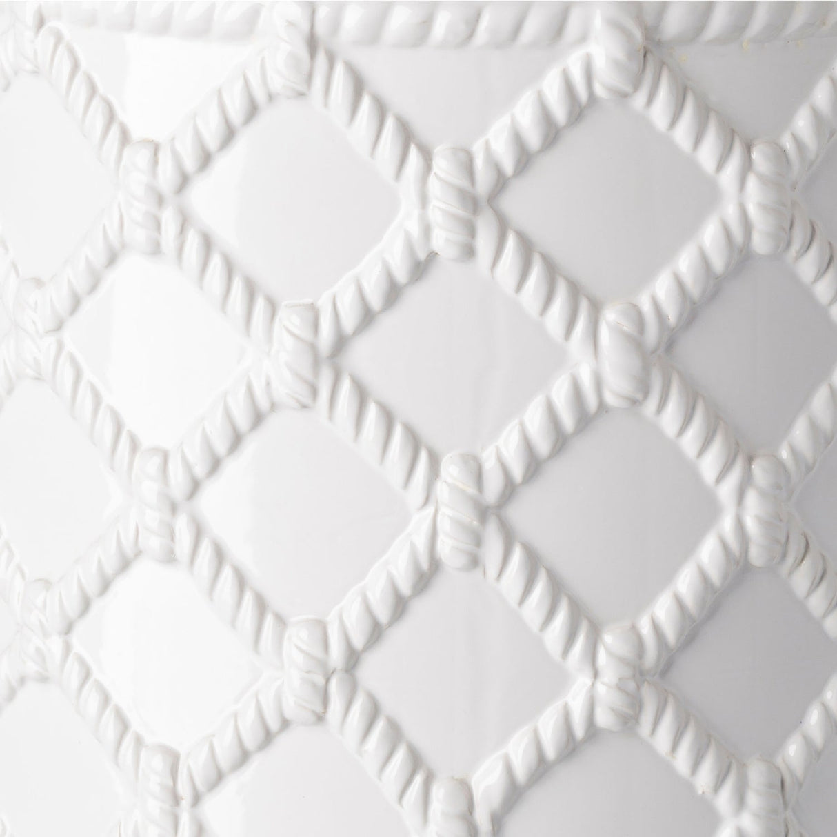 Modern European furniture - Lattice Patterned Ceramic Garden Stool - www.oroa.com