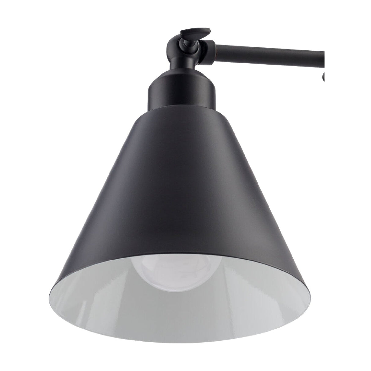 Modern European furniture - Black Conical Metal Wall Lamp - www.oroa.com