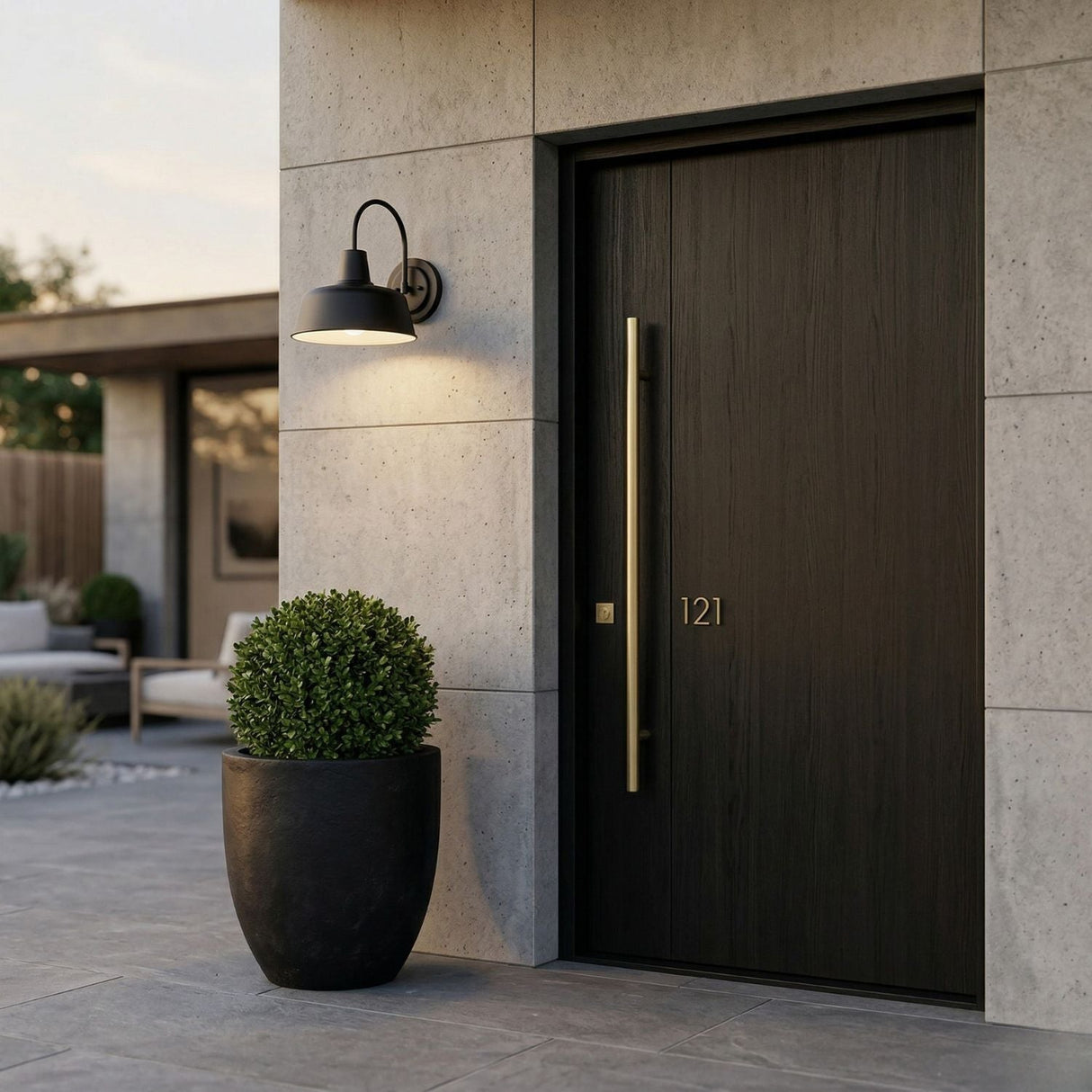 Modern European furniture - Black Iron Wall Lamp - www.oroa.com