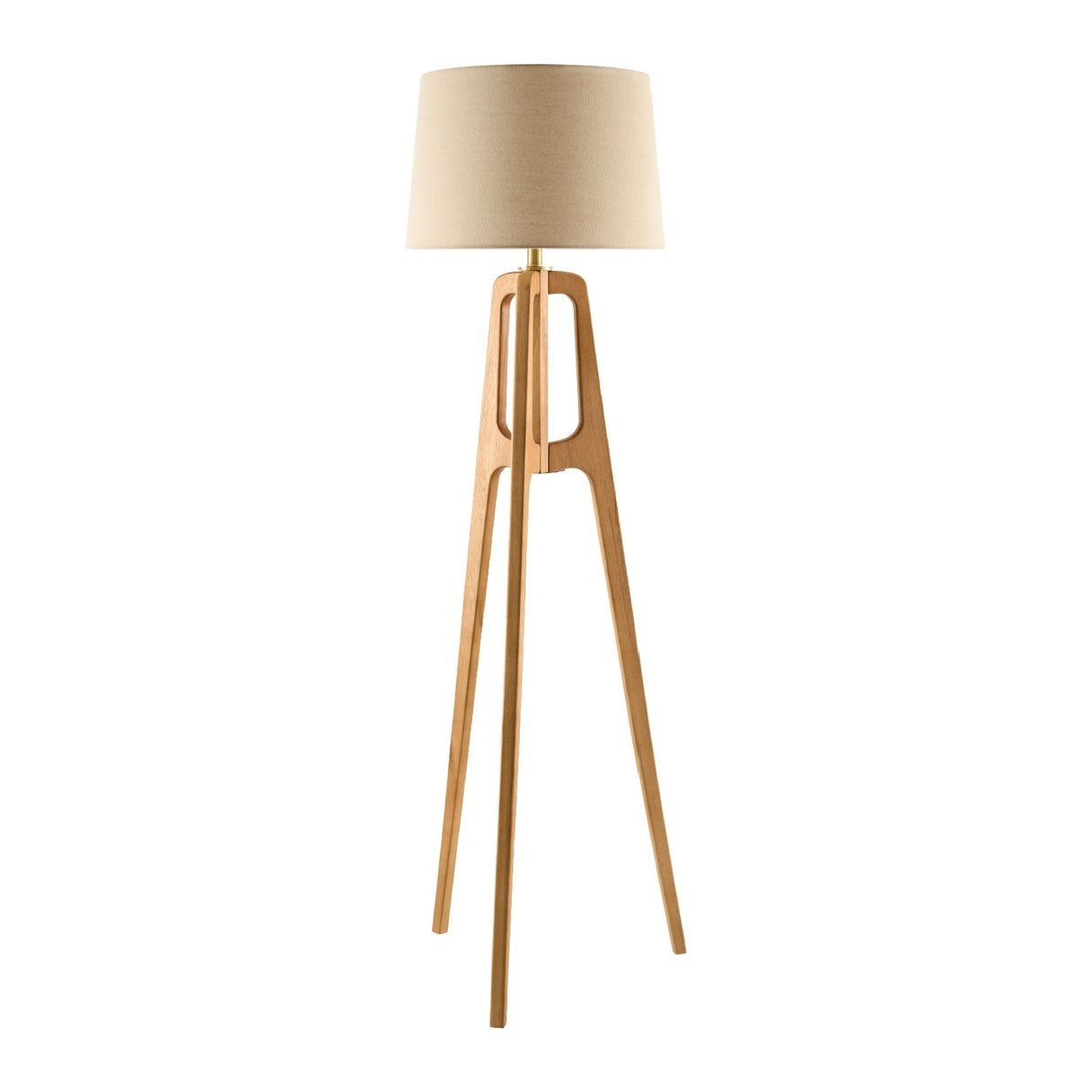 Modern European furniture - Brown Rubberwood Floor Lamp - www.oroa.com