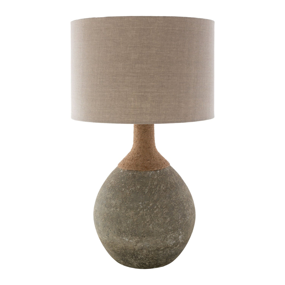 Modern European furniture - Khaki Linen Accent Table Lamp - www.oroa.com