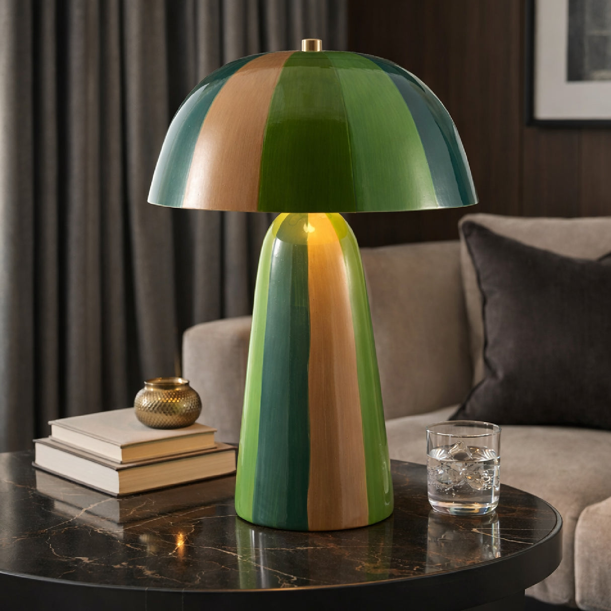 Modern European furniture - Multi-Colored Ceramic Table Lamp - www.oroa.com