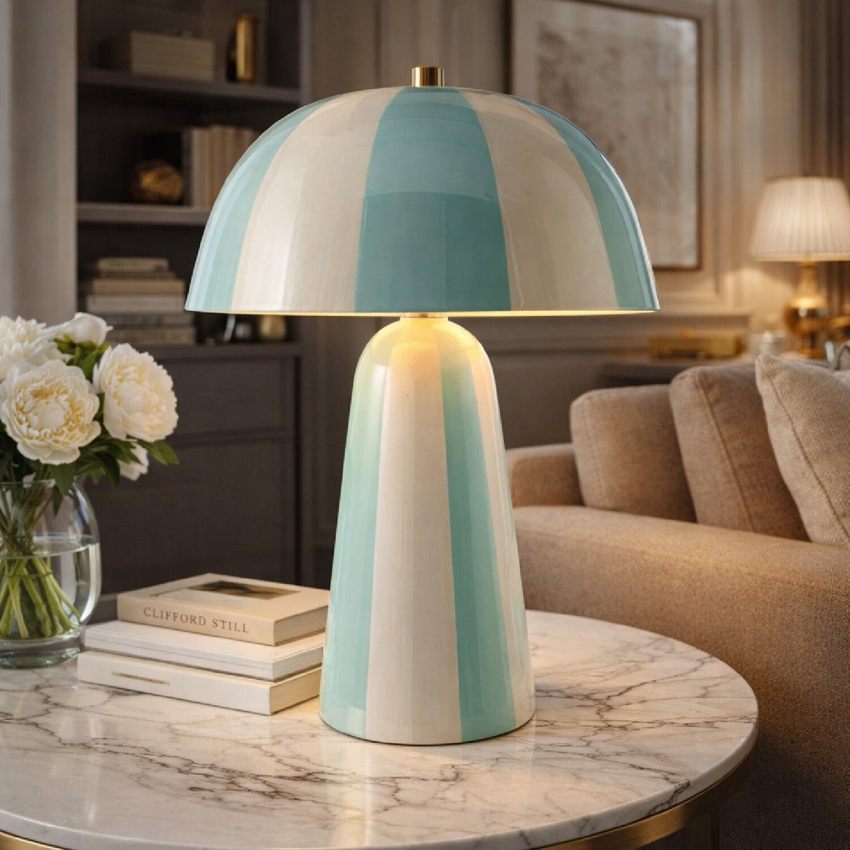 Modern European furniture - Multi-Colored Ceramic Table Lamp - www.oroa.com