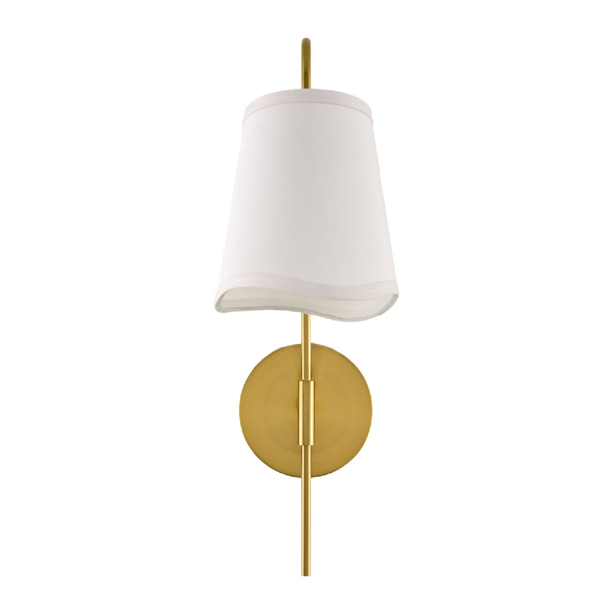 Modern European furniture - Wavy White Linen Wall Lamp - www.oroa.com