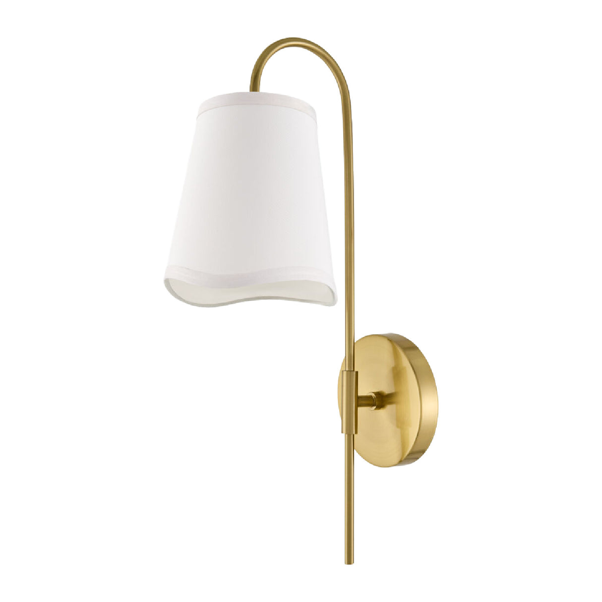 Wavy White Linen Wall Lamp | Oroa.com