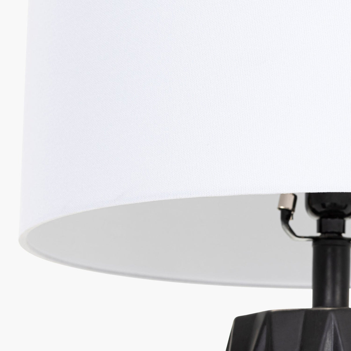 Modern European furniture - Black Ceramic Faceted Table Lamp - www.oroa.com