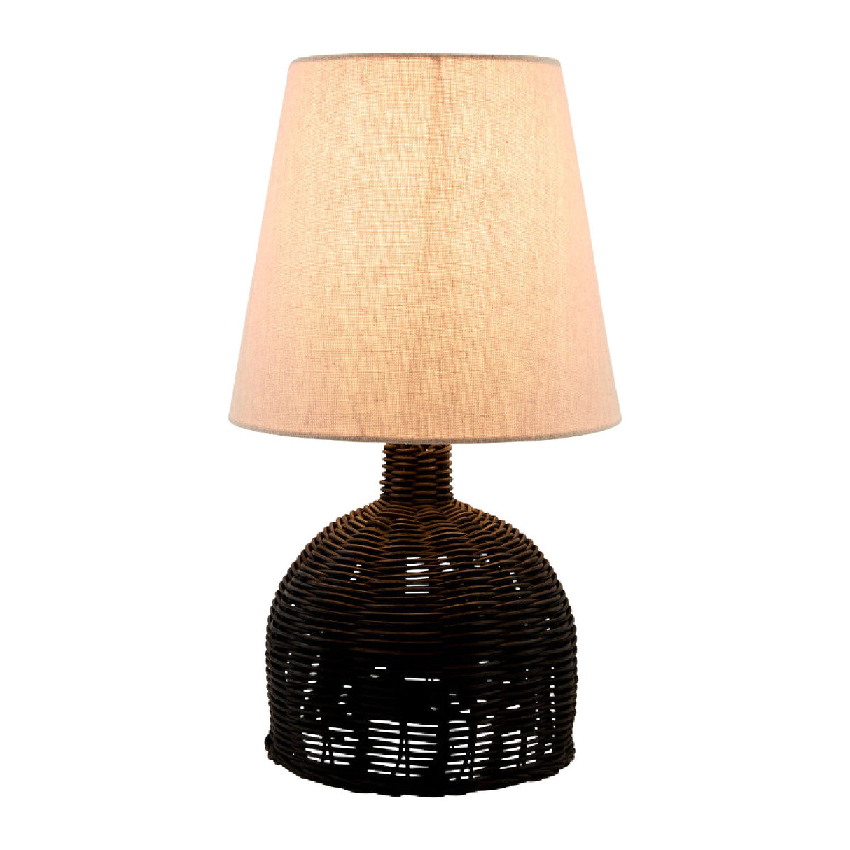 Modern European furniture - Brown Rattan Base Table Lamp - www.oroa.com