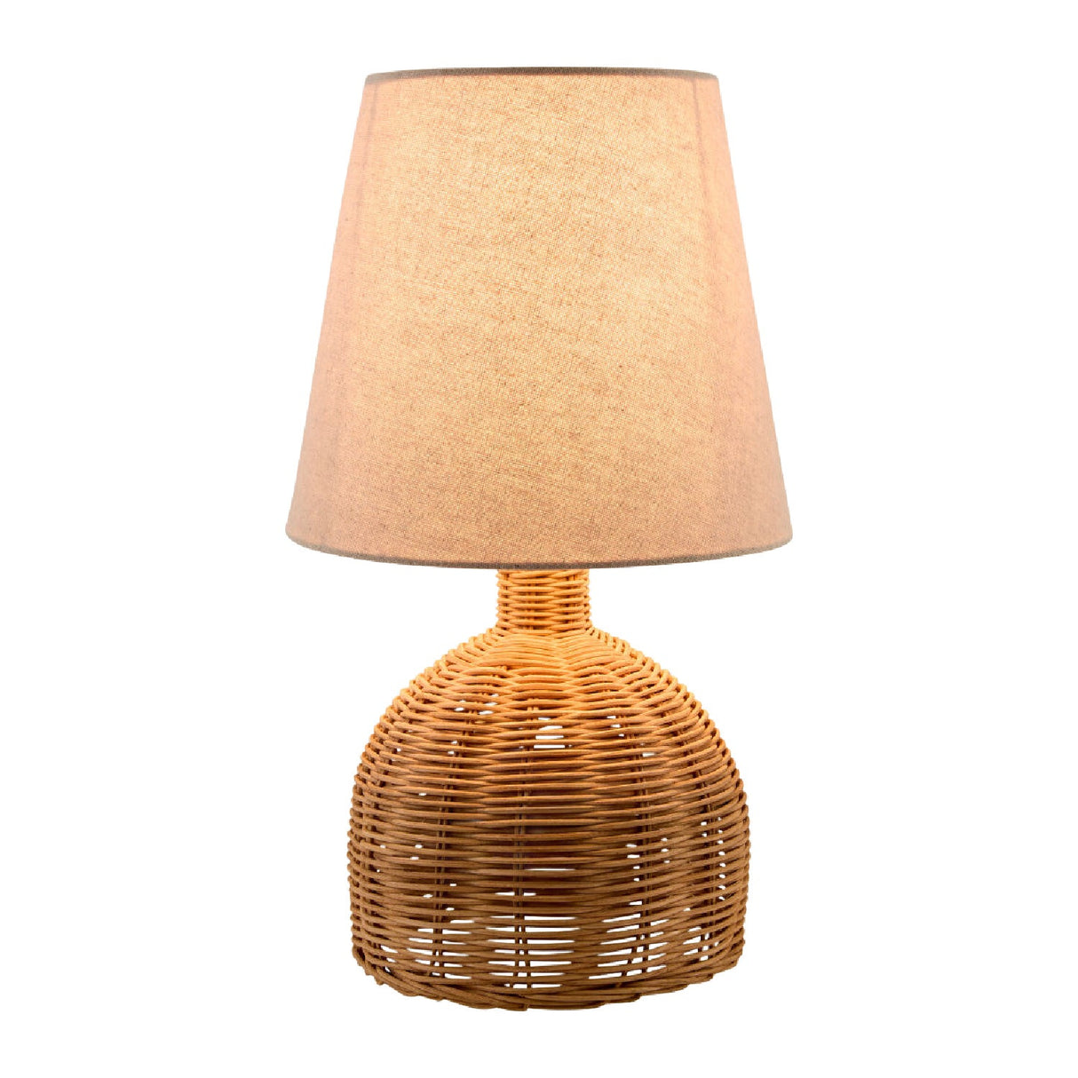 Modern European furniture - Brown Rattan Base Table Lamp - www.oroa.com