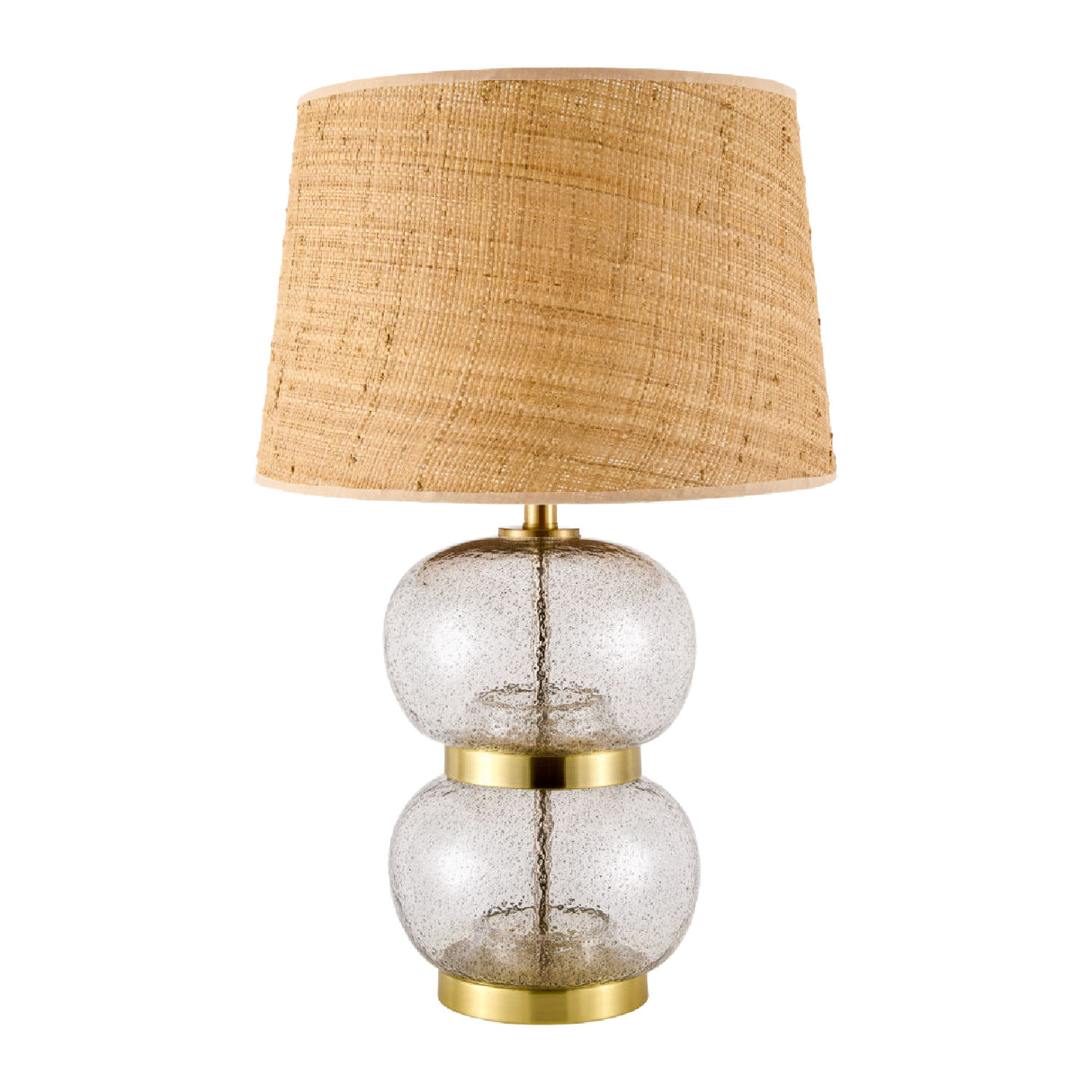 Textured Clear Glass Table Lamp | Oroa.com