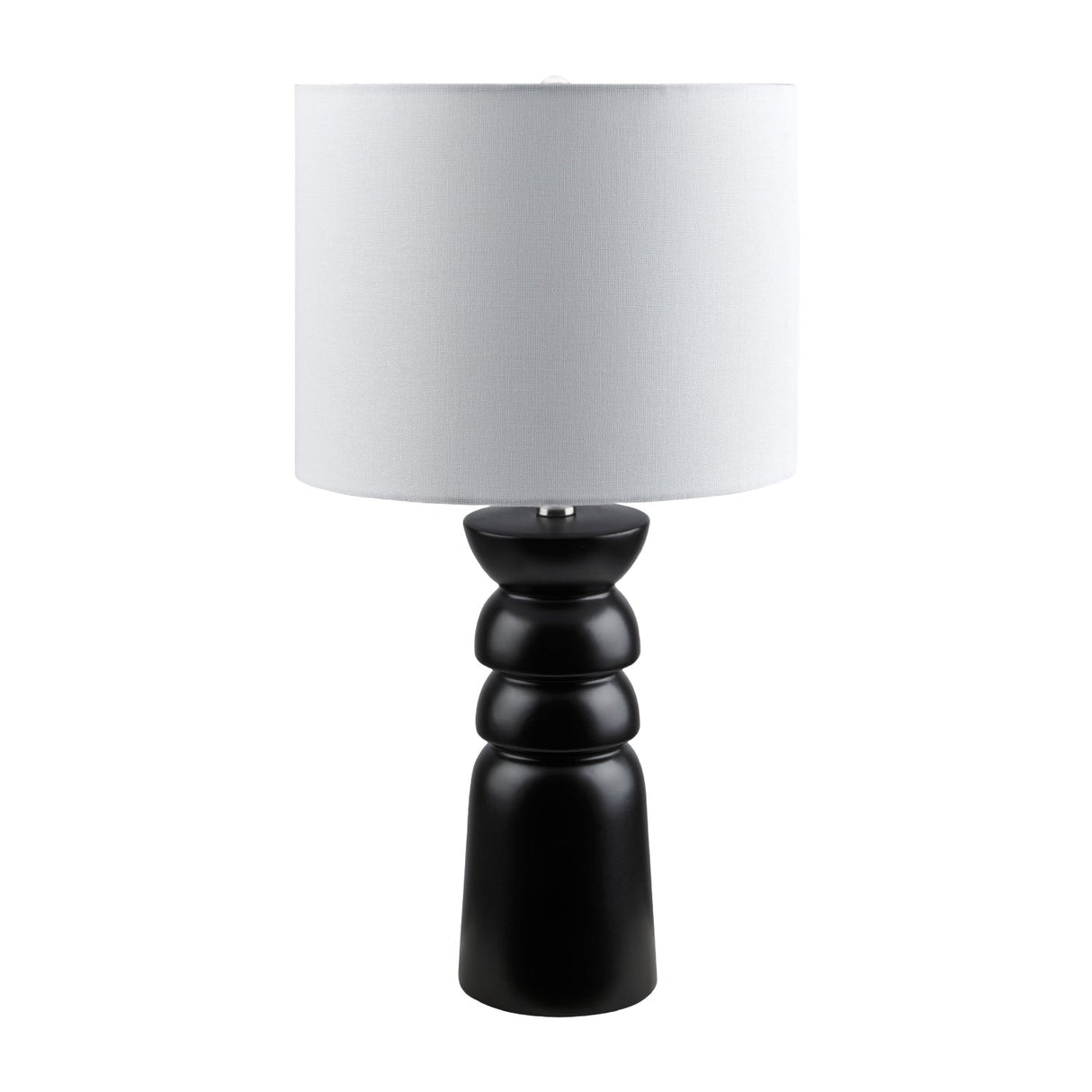 Modern European furniture - Black Ceramic Table Lamp - www.oroa.com